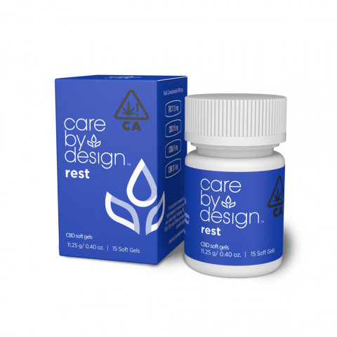 Packaging Render of Care By Design Rest Soft Gels, 15-Count