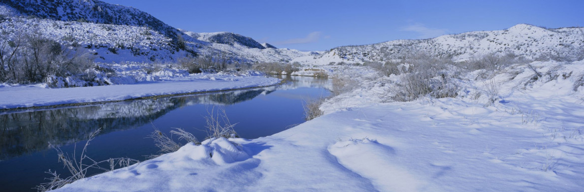 Los Padres National Forest in the snow