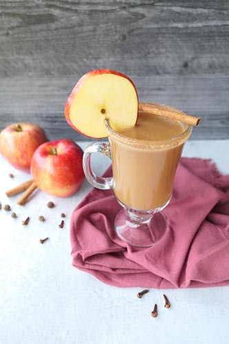 Photo of a mug of caramel apple cider