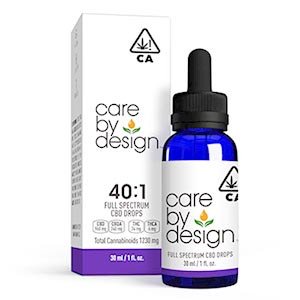 A bottle of Care By Design 40:1 drops