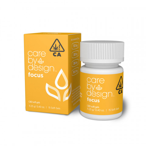 Packaging Render of Care By Design Focus Soft Gels, 15-Count