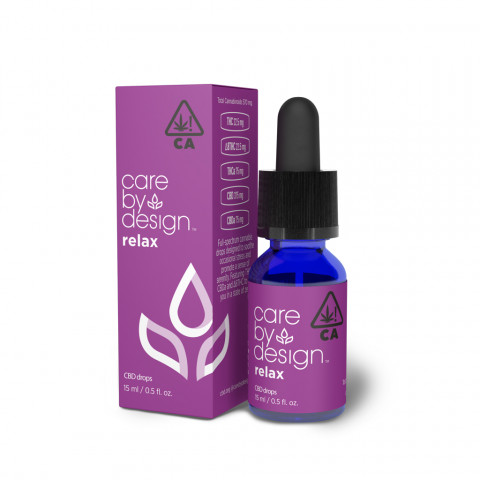 Packaging Render of Care By Design Relax Drops, 15ml